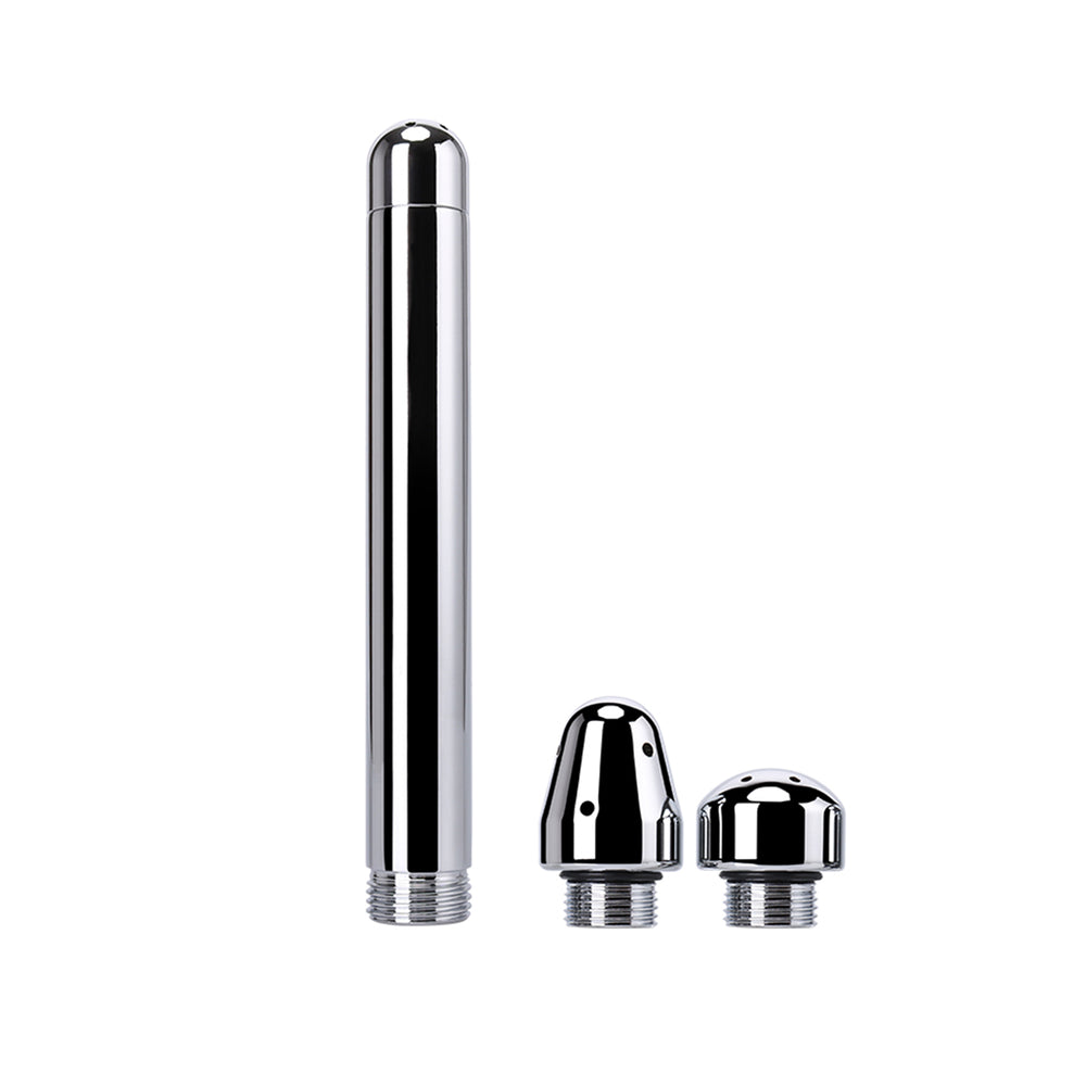 Dus Anal si Vaginal LovePlay™ Clean, din aluminiu, cu jet poros, pentru femei si barbati, cu doua capete diferite - LovePlay