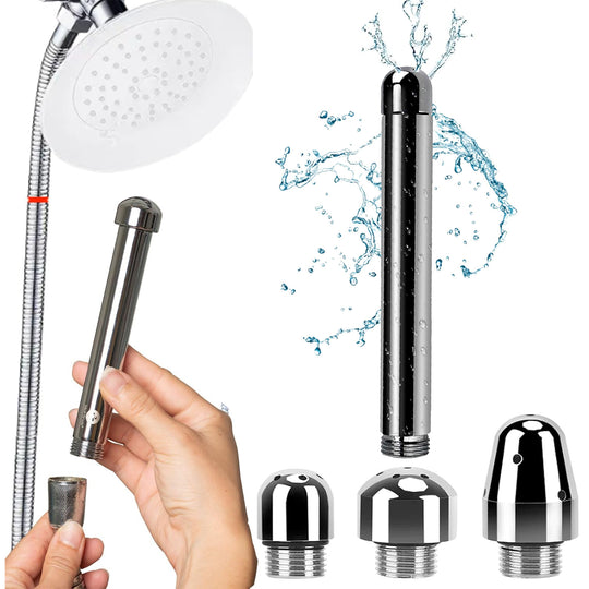 Duș anal și vaginal Obsessia Clean, aluminiu, două capete diferite, unisex, 13 cm, 84 g, argintiu