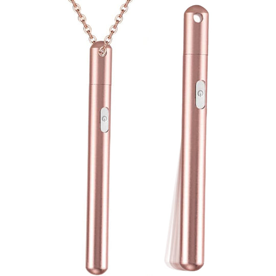 Vibrator LovePlay™ BulletProof, sub forma de colier, cu 7 tipuri de vibratie, stimulare puncte C si G, din metal, silentios, magnetic, incarcare magnetica, rezistent la apa, design discret, usor de curatat si transportat - LovePlay