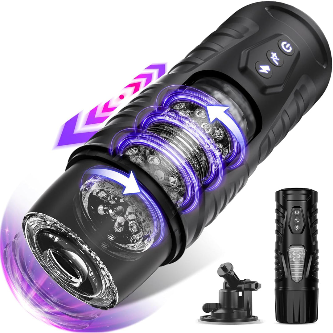 Masturbator 3D 7 moduri rotatie si suctiune, Turbo, manson texturat Obsessia Masturbator 3D 7 moduri rotatie si suctiune, Turbo, manson texturat Obsessia