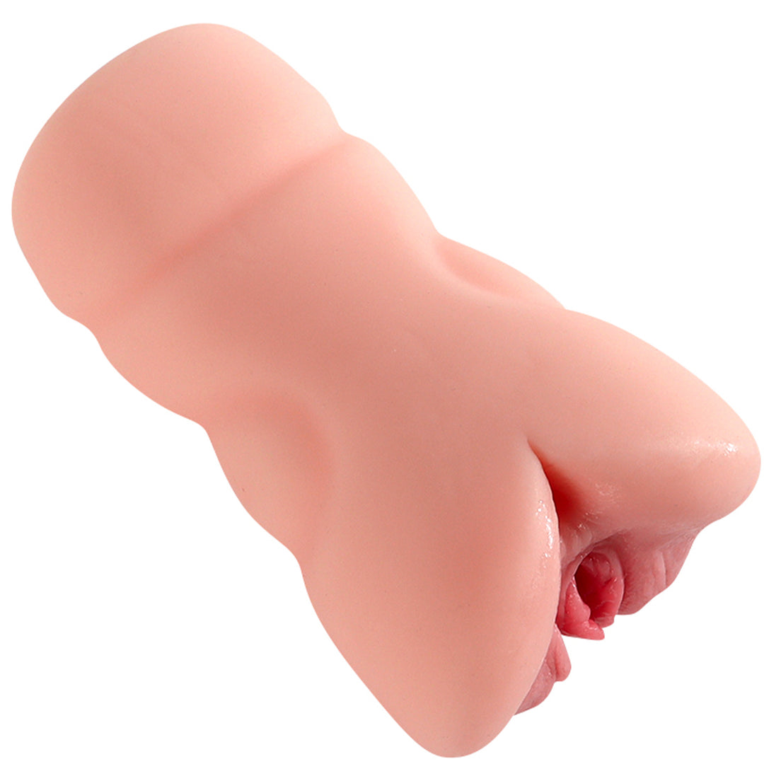 Masturbator LovePlay™ MissHer, ultra-realist, canal vaginal si anal, cu striatii 3D, din silicon premium non-toxic, design anatomic, usor de curatat, rezistent la apa - LovePlay