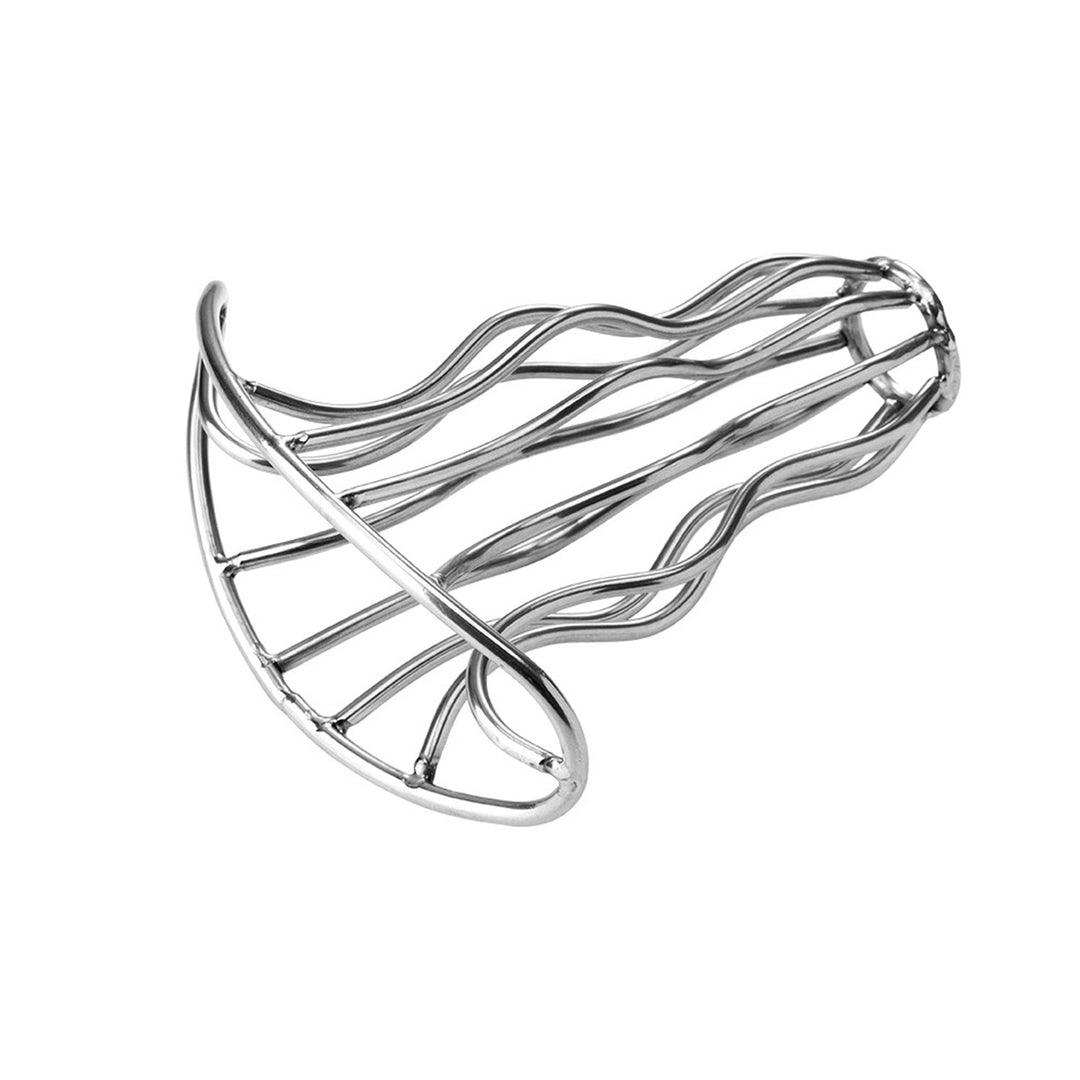 Dop anal LovePlay Hollow, din otel inoxidabil, gol in interior, cu forme reliefate pentru placere intensa, argintiu, lungime 70 mm, diametru 45 mm - LovePlay