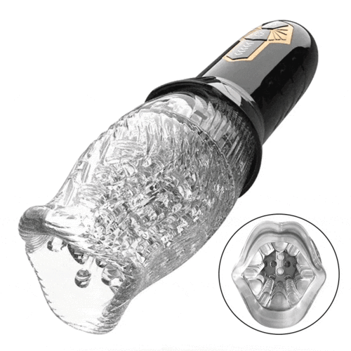 Masturbator automat Obsessia® RotateX, 10 moduri de vibratii si 5 nivele de rotatie, efect ultra-realist, senzatie intensa cu functie de orgasm, jucarii sexuale cu control prin aplicatie, rezistent la apa