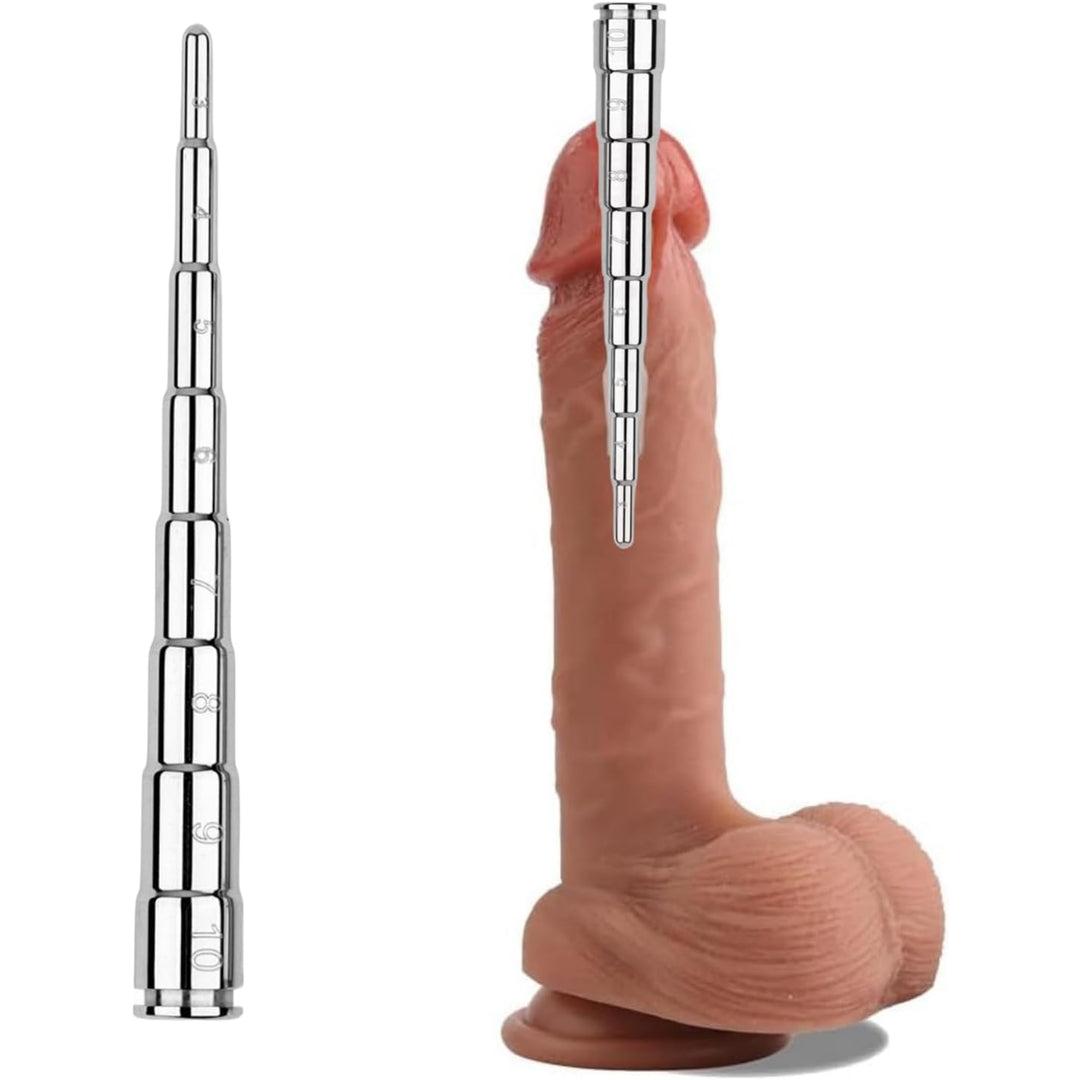 Instrument de dilatare uretrala Obsessia® Tool, BDSM, design ajustabil, fabricat din otel inoxidabil, argintiu, lungime 90 mm, latime 10 mm, marime S, greutate 26g, jucarii sexuale premium