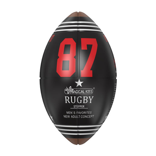 Set Masturbatoare LovePlay™ RugbyEgg, pachet 6 mini mingi rugby diferite, portabile 9 x 5 cm, din silicon, de unica folosinta - LovePlay
