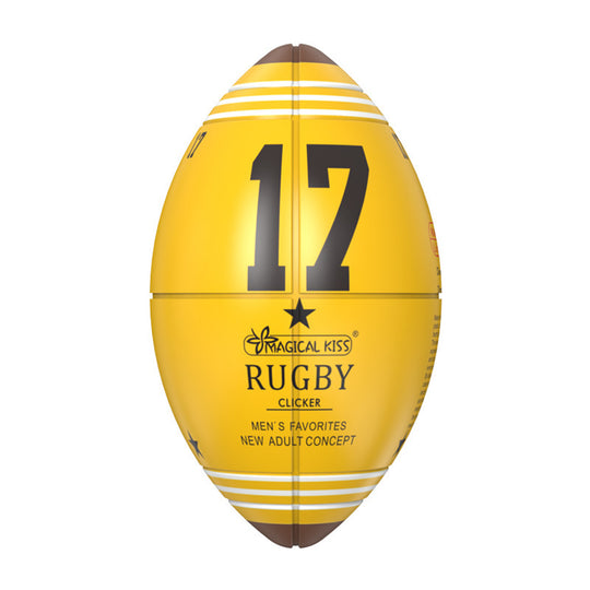 Set Masturbatoare LovePlay™ RugbyEgg, pachet 6 mini mingi rugby diferite, portabile 9 x 5 cm, din silicon, de unica folosinta - LovePlay