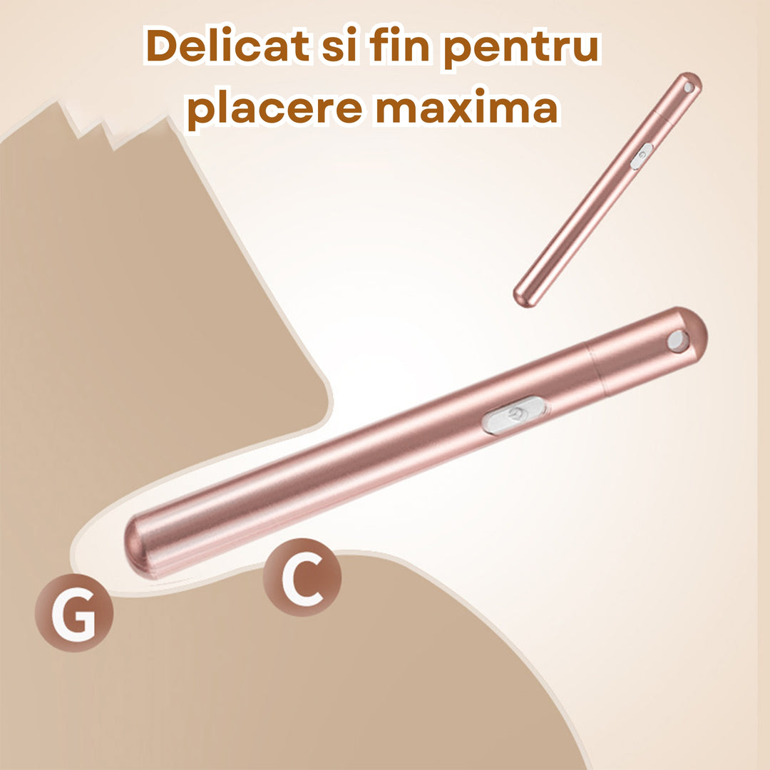 Vibrator LovePlay™ BulletProof, sub forma de colier, cu 7 tipuri de vibratie, stimulare puncte C si G, din metal, silentios, magnetic, incarcare magnetica, rezistent la apa, design discret, usor de curatat si transportat - LovePlay