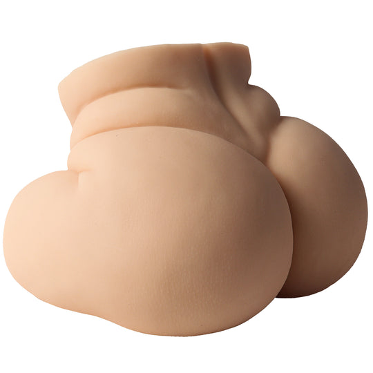 Masturbator doua canale LovePlay™ MissHer plus size, ultra-realist, anal si vaginal, cu striatii 3D, din silicon premium non-toxic, design coapse anatomic, usor de curatat, din silicon elastic si rezistent la apa, 3.6 kg - LovePlay