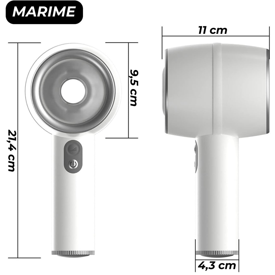 Masturbator automat Obsessia® ThunderPulse, cu miscare telescopica si control sensibil la presiune, 3 trepte de viteza, captuseala din silicon moale, incarcare magnetica, usor de curatat, alb, jucarii sexuale premium