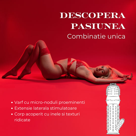 Set de 5 prezervative LovePlay™ BestTime, transparent, cu striatii, din silicon premium, cu efect de extensie, stimulare clitoridiana, usor de transportat si utilizat - LovePlay
