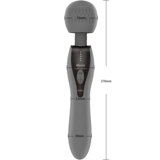 Vibrator Obsessia® 5 Power, 5 viteze și 5 moduri de masaj, silicon moale, rezistent la apă, capăt flexibil, gri
