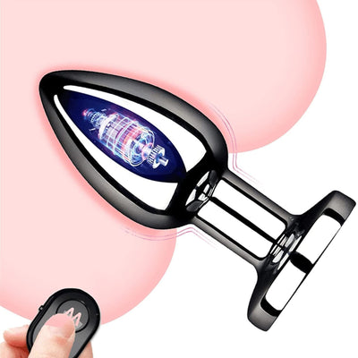 Dop anal cu vibratii LovePlay™ GameOn, cu 10 frecvente diferite, stimulare punct G, control de la distanta prin telecomanda, rezistent la apa, din otel inoxidabil, reincarcabil prin acumulator - LovePlay