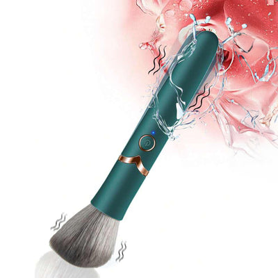 Vibrator LovePlay™ MakeupPlay, cu 10 moduri de vibratie diferite, sub forma de pensula de machiaj, design discret, silentios, rezistent la apa, incarcare USB, usor de curatat si transportat - LovePlay